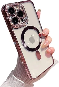 Funda Compatible con iPhone 14 Pro Max para Mujer,Carga Magnética Inalámbrica (Rosa) - Imagen 1 de 4