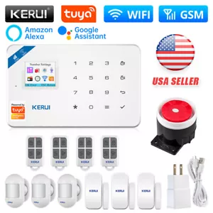 WIFI Tuya APP GSM Security Alarm System Home Anti-theft Burglar Motion Detector - Picture 1 of 48