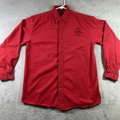Jonathan Corey Shirt Men Medium Red Button Down Long Sleeve Mid South Riders - Image 1 of 4