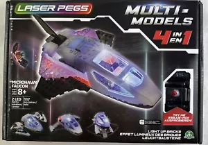Laser Pegs Multi Models 4-in-1 Micro Hawk 2 LED Light and 117 Brick Pieces(134) - Picture 1 of 2