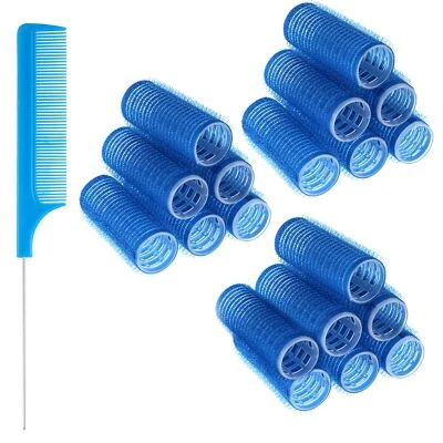 18 Stück Lockenwickler Locken mit 1 Kämme Haftwickler Selbsthaftend Hair Roll... - Bild 1 von 4