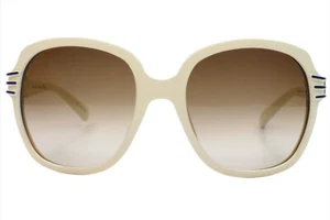Christian Dior N5A81 White 'Zerline' Blue Luxury Italy Sunglasses 58-19-125mm - Picture 1 of 11