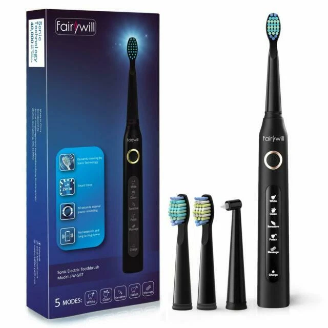 Gloridea GD508 Black Sonic Electric Toothbrush
