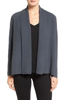 NEW Nordstrom Collection Cashmere Texture Knit Cardigan in Blue - Size S  #S1349 - Image 1 of 4