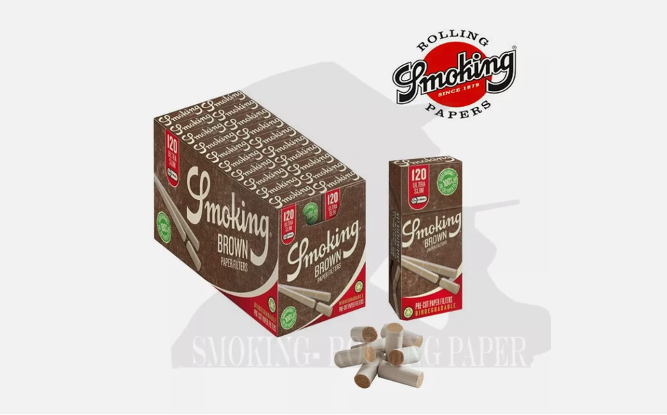 Filtri Smoking® BRAUN BIOLOGISCH ABBAUBARILI ULTRA SLIM 5,7MM ECOLOGICI - BOX 20 ASTUCCI - Bild 1 von 1