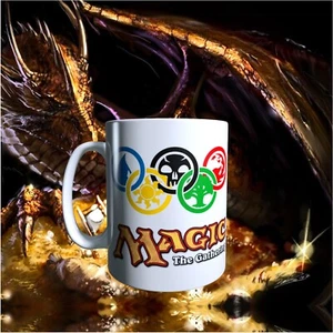 CCG - Magic the Gathering - Mana Rings - Coffee Mug - Picture 1 of 4