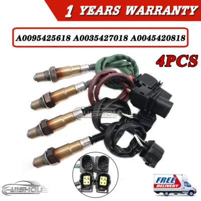 4X Sensor de oxígeno aguas arriba+aguas abajo para Mercedes-Benz S550 E550 ML350 ML550 2006-2013 Foto 1 de 4