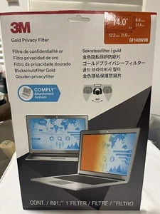 3M Gold Privacy Filter GF140W9B 14” Widescreen 16:9 - Picture 1 of 9