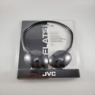 JVC HA-S160B Flat & Foldable On-Ear Stereo Headphones - BLK w/ FREE EARBUDS