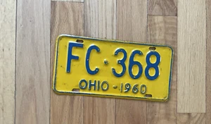Oldtimer Original 1960 Ohio Nummernschild - Bild 1 von 1