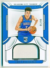 2022-23 National Treasures Chet Holmgren Materials Jersey Rc #RMR-CHE (05/99)