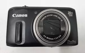 Canon PowerShot SX260 HS 12.1MP Camera ONLY *Dark Display* - AS-IS - EB-17585 - Picture 1 of 10