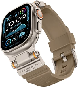 Compatibile con Apple Watch Ultra 2/1 Cinturino 49Mm/46Mm/45Mm/44Mm/42Mm per Uomo, Met - Foto 1 di 8