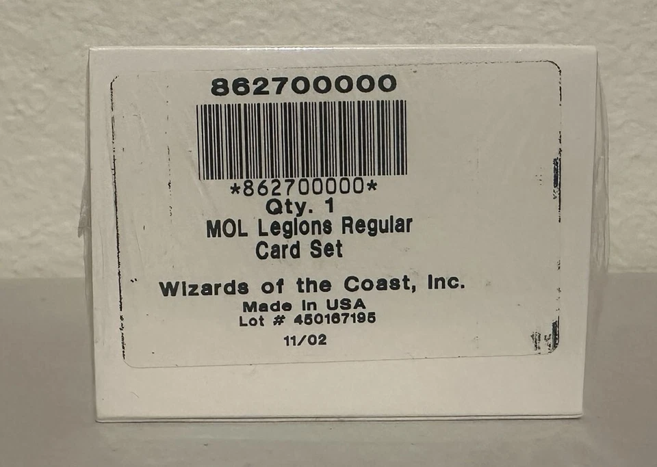 Legions MTGO MOL Complete Set Factory Sealed 2002 Very Early Redemption Set Rare - Image 1 of 1
