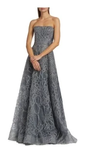 Naeem Khan Raffia Strapless Gown NWT Sz 6 $6995 - Picture 1 of 7