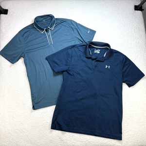 Nike Golf Tour Performance Dri-Fit & Under Armour HeatGear 2er Set Polos Herren M - Bild 1 von 15