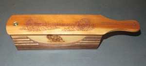VINTAGE ENTICERCALLS.COM HUNTING CALLS BOX CUTTER SINGLE-SIDED TURKEY CALL - Picture 1 of 3