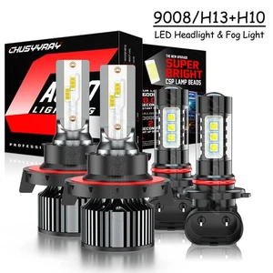 Para Hummer H3 2006-2007 2008 2009 2010 Faro LED Alto/Bajo + Kit de Bombillas Antiniebla - Imagen 1 de 16