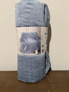 Hudson & Main Coperta Reversibile Leggera di Raffreddamento, 60" x 70" (Blu) - Foto 1 di 2