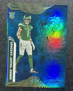 2022 Illusions Trophy Collection Light Blue /199 Ahmad Gardner Sauce Rookie RC - Bild 1 von 2