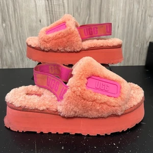 UGG Disco Slide Pink Backstrap Sandalen Gr. 8 M (MB-1713) Hausschuhe Plateau - Bild 1 von 9