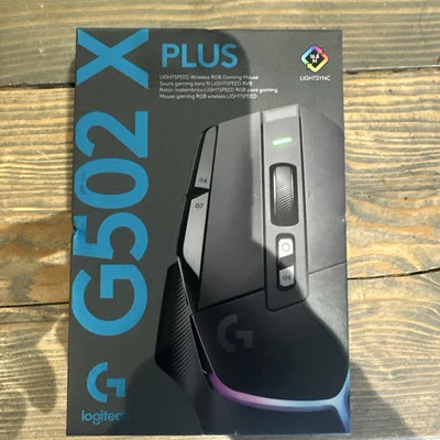 Logitech G502X Plus Wireless Optical Gaming Mouse -Black - New Sealed - Image 1 of 3