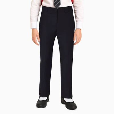 Enfants Filles Pantalon Uni École Uniforme Languette Coupe Standard 3-16 - Photo 1/2