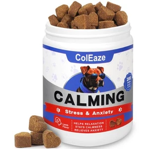 Dog Calming Chews 200 Count Anxiety Relief Treats Sleeping Aid Supplement Vet... - Picture 1 of 6