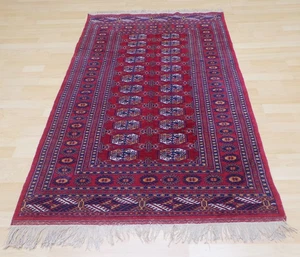 Oriental Carpet Rug Hand Made Wool Vintage Bokhara 5ft 10" x 3ft 2" Bedroom Hall - Picture 1 of 12