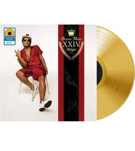 BRUNO MARS 24K MAGIC VINYL NEW GOLD LP! THAT'S WHAT I LIKE, VERSACE Seal - Picture 1 of 1