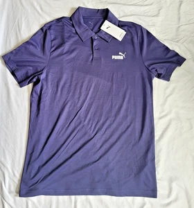 Puma Poloshirt Herren Medium Lila Kurzarm Leicht Aktiv Preppy Modern - Bild 1 von 8