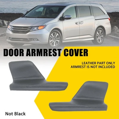 Пара подходит для Honda Odyssey 2011-2016 2017 годов выпуска отделка дверных панелей подлокотника темно-серая - Изображение 1 из 4
