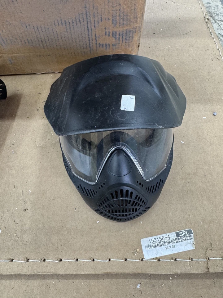 Tippmann 彩弹全脸面罩护目镜黑色遮阳板可调节 — 第 1/1 张图片