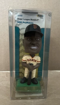Mini cabeza Bobble Playmakers 2002 Barry Bonds nueva en paquete sellado Foto 1 de 3