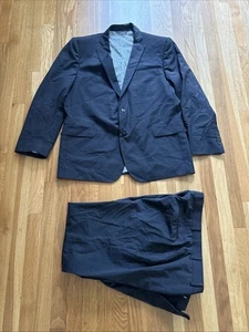Brooks Brothers Regent Fit Explorer Solid Charcoal Grey Suit 46R 40x30 Pants EUC - Picture 1 of 9