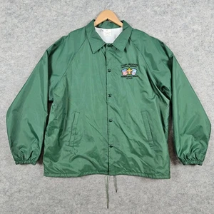 Camp Freedom Dautphe Germany Staff Jacket Auburn Gr. XL Grün Nylon Vintage BSA - Bild 1 von 11