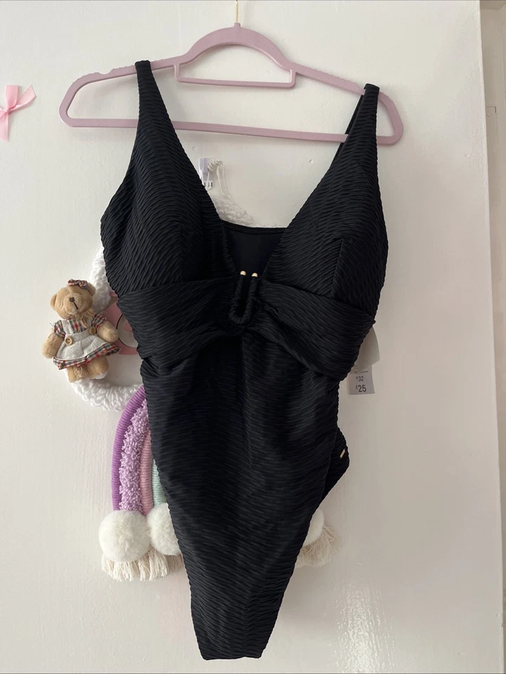 Black One Piece Swimwear Size 18 - Image 1 of 4