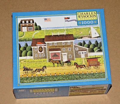Red Whale Inn ... Charles Wysocki 1000 Piece Puzzle 2004 MB Hasbro ... Sealed - Image 1 of 4