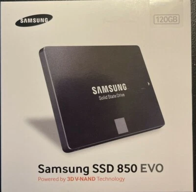 Samsung SSD 850 EVO SATA III 6Gb/s 120GB SSD Model : MZ-75E120 FACTORY SEALED - Image 1 of 3