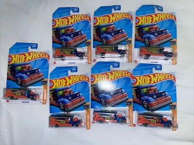 Hot Wheels Road Bandit HW Fast Transit 2/5 Mattel 1/64 Brand New 2019 Lot 7 - Image 1 of 4
