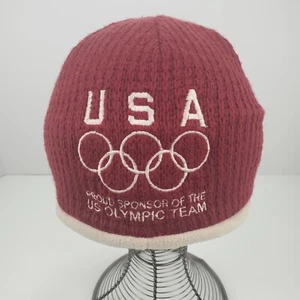 Coca Cola Live Olympics USA Sponsor Winter Hat Beanie Red Roots - Picture 1 of 10
