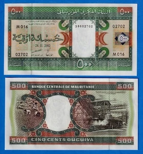 2002 Mauritania 500 Ouguiya P- 8c UNC Banknote - Picture 1 of 3