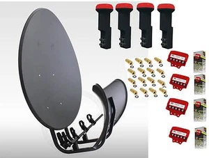 Sat Anlage Wave Frontier T90 für 4 Teilnehmer 4 Sateliten WaveFrontier Anthrazit - Bild 1 von 1