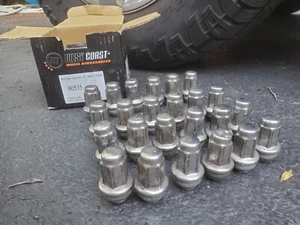 Ford F150 Alloy Wheel Lug Nuts Chrome Set of 24 21mm 80535 lariat explorer - Picture 1 of 4