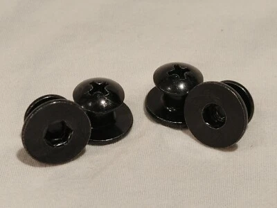 JT Paintball Proflex Goggle Mask Hardware Ear Screws & Nuts Set 4 Piece Black