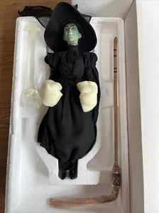 The Wizard of Oz Wicked Witch of the West 12" Porcelain Doll 2000 Mattel Open Bx - Picture 1 of 12