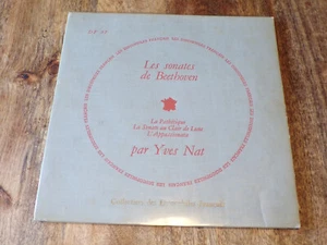 VINYLE 33T-Les sonates BEETHOVEN-Yves Nat-Discophiles français - Picture 1 of 1