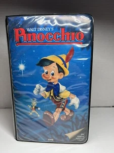 First Pinocchio VHS 1985 Walt Disney BLACK DIAMOND CLASSICS PADDED CLAMSHELL - Imagen 1 de 6