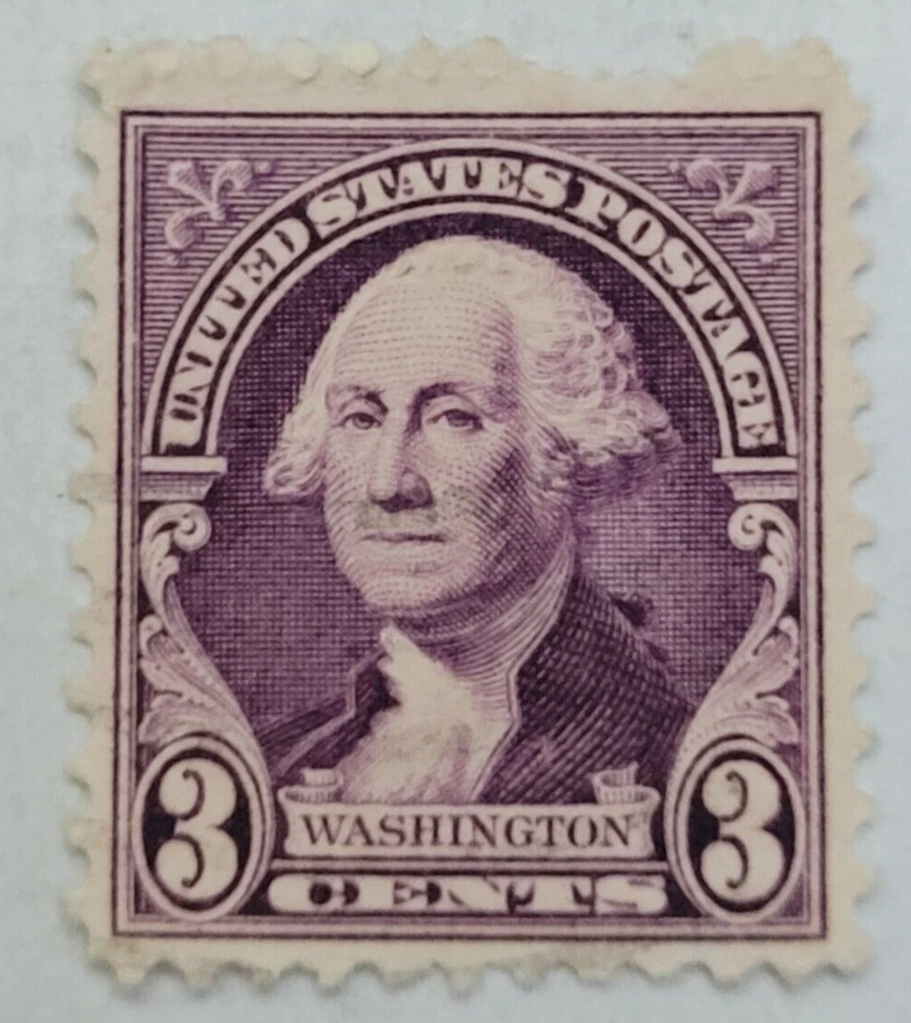 アメリカジョージ・ワシントン3セント使用済切手パープル
