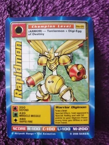 Digimon The Movie Promo 2000 - Karte - RAPIDMON nrmint Zustand Packung frisch - Bild 1 von 1